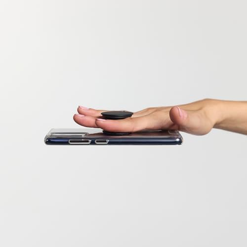 PopSockets Adhesive Phone Grip, Holder, Phone Stand, Black - Knurled Texture Black