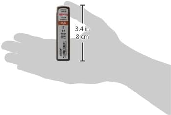rOtring Tikky Mechanical Pencil Lead 0.5mm B, Pack of 12 (R505 507 B)
