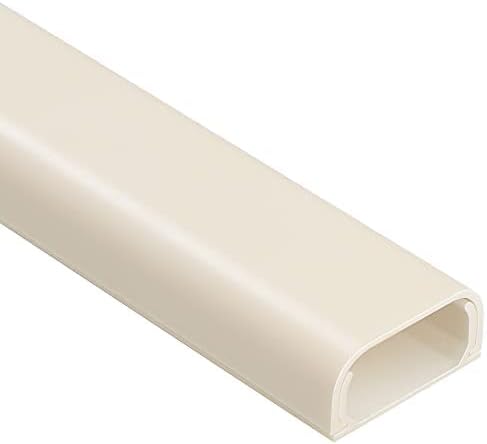 Cable Hider Raceway Kit, 68in(4X L17in) Wire Hiders for TV on Wall, Paintable Cord Cover Channel, Cord Hider for Wall Mounted TV in Home Office, W0.95in X H0.47in, Beige