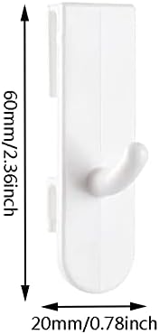 10 Pcs Gridwall Hooks, ABS Resin Grid Hooks Hanger, Retail Panel Hooks, Utility Hook, Shelf Hook, Slatwall Hangers, Panels Display Racks for Hanging Clothes Keys Umbrellas Hats