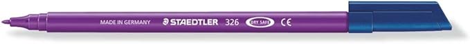 STAEDTLER 326WP20AC Noris Club Fibre-Tip Pen with Wallet - Assorted Colours, Pack of 20