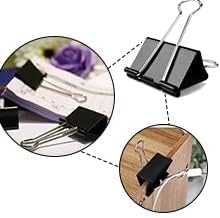 Large Binder Clips, 72 Pack, 1.6 Inch, Non-Standard 41mm, Black, Capacity 0.66 Inch, Paper Clip, Great Office Clips, Office Supplies
