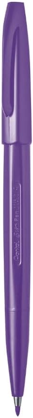 Pentel Sign Pen Fiber-Tipped Pen, Violet Ink, Box of 12 (S520-V)