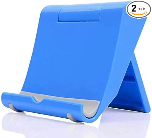 Accessonico Adjustable Tablet Stand, 2 Pack, Compatible with Fire HD 8, Samsung Galaxy Tab S5e, Kindle Paperwhite, Portable and Hands-Free Viewing