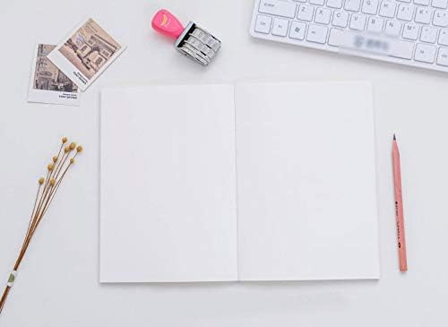 CooLeathor A5 Blank Notebook 5.8”x8.25” Sketch Book, 100 Sheets, Thick 100gsm Paper & Kraft Cover, Great for Sketching, Writing and Journal Refills