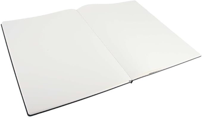 Moleskine Art Sketchbook, Hard Cover, A4 (8.25" x 11.75") Plain/Blank, Black, 96 Pages (Pack of 12)