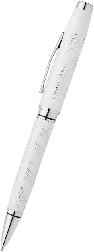 Cross Coventry Zodiac Year of the Snake Pearl White Lacquer Ballpoint Pen - Refillable Pen for Smooth Writing - Professional, Elegant Accessory - Black Ink - Long-Lasting Use - Desk Essential