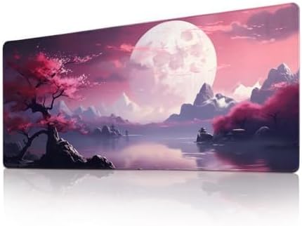 Mouse Pad Gaming Mouse Pad Desk Pad XL Large Mouse Mat Keyboard Mat Office Desk Decor AccessoriesKeyboard Mat Office Desk Decor Accessories (Pink Ink Painting One)