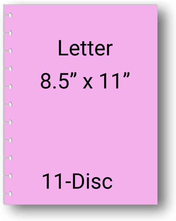 Undated Weekly Planner Inserts fits 11-Disc Letter Size. Fits; TUL Letter, Staples ARC Notebook, Levenger Circa, NOTIQ Letra 11-Disc (XL1), Marta Stewart (11 Disc, Letter)