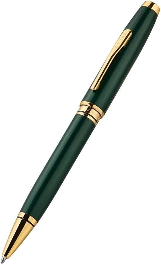 Cross Coventry Satin Metallic Green Lacquer with Gold PVD Appointments Ballpoint Pen
