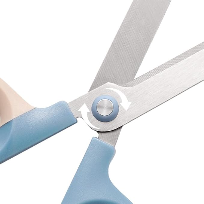 Multipurpose Office Craft Scissors for DIY Art and Craft,Comfort-Grip Handles, Sturdy Sharp Scissors (Blue)