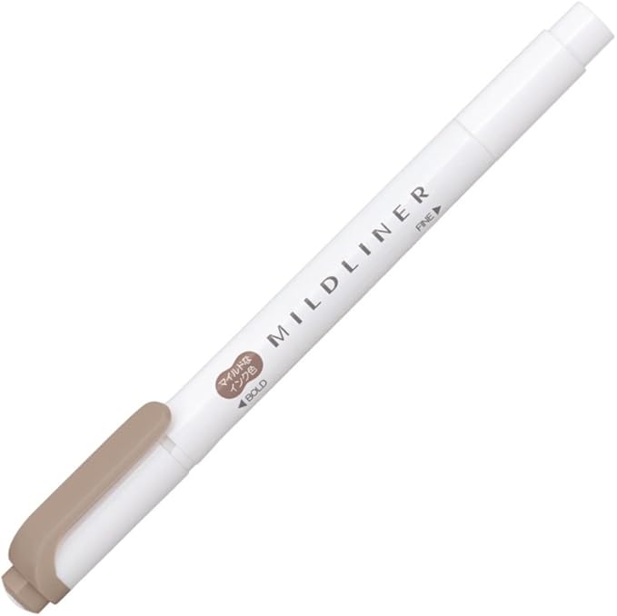 Zebra Highlighter, Mildliner, Brown, 10 Count B-WKT7-ME