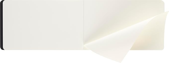 Moleskine Art Sketch Pad, Soft Cover, Large (5" x 8.25") Plain/Blank, Black, 48 Pages