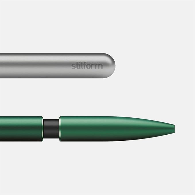 Ballpoint Pen - Precision Milled Aluminum with Magnetic Closure Mechanism and Superior Schmidt Refill - Award Winning Design (Aurora Green)
