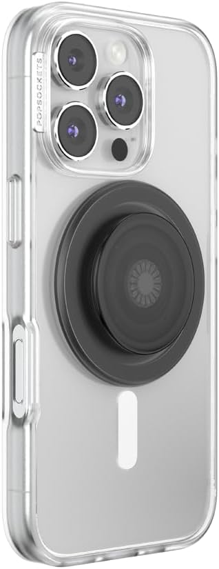 PopSockets Phone Grip for MagSafe, Magnetic Holder, Phone Stand, Black - New Essentials