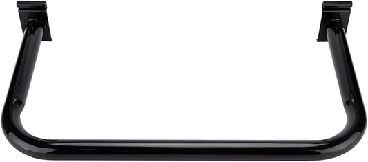 SSWBasics U-Shaped Black Hangrail for Wire Grid - For Grid Wall or Slat Grid - Sleek Black U-Shaped Hangrail Grid Wall Accessory - Stylish Wire Grid Wall Accessories for Organized Displays