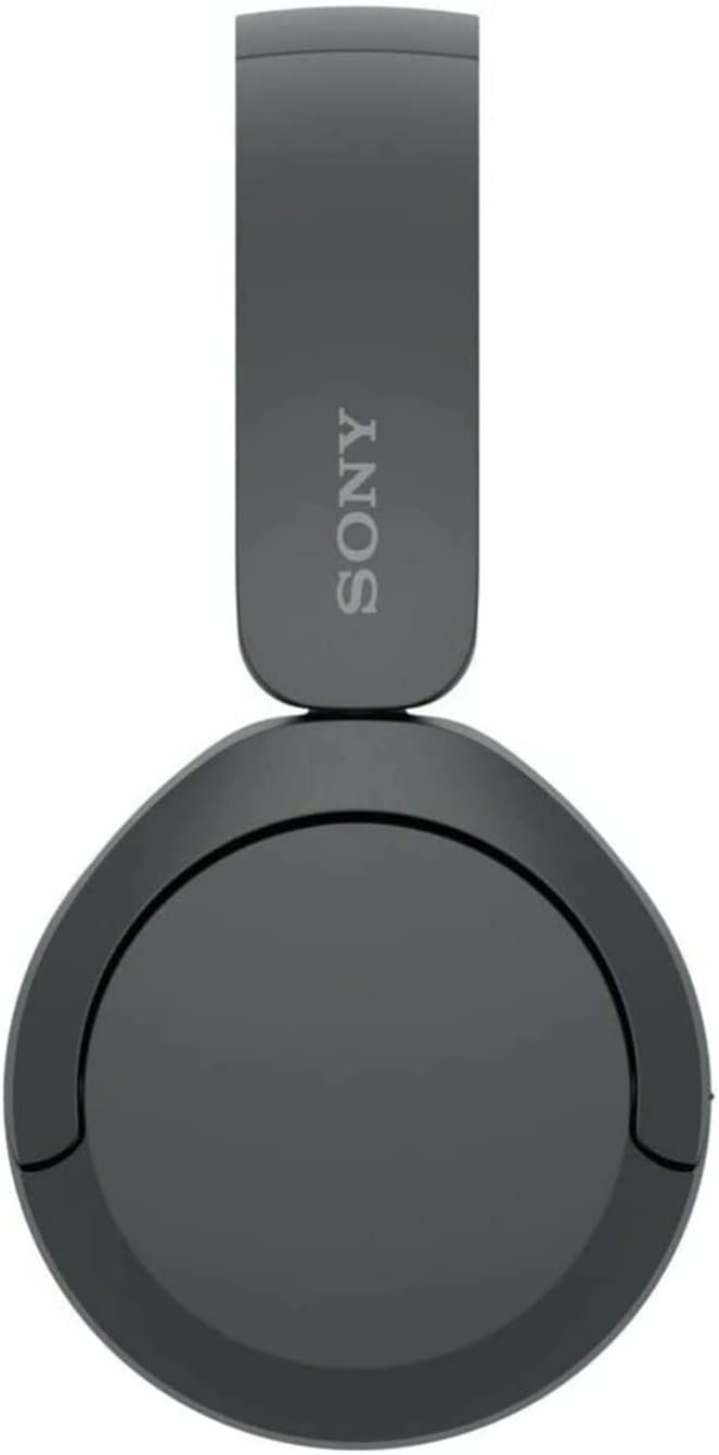 Sony WH-CH520 Compact Easy Carrying Wireless Bluetooth On-Ear Headphones (Black) Bundle with Knox Gear Metal Headphone Stand (2 Items)