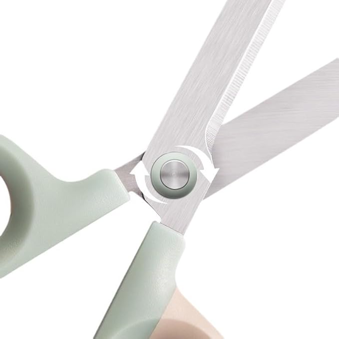 Multipurpose Office Craft Scissors for DIY Art and Craft,Comfort-Grip Handles, Sturdy Sharp Scissors (Green)