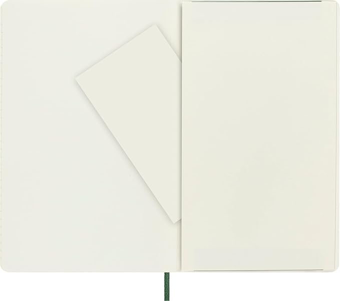 Moleskine Classic Notebook, Soft Cover, Large (5" x 8.25") Ruled/Lined, Myrtle Green, 192 Pages