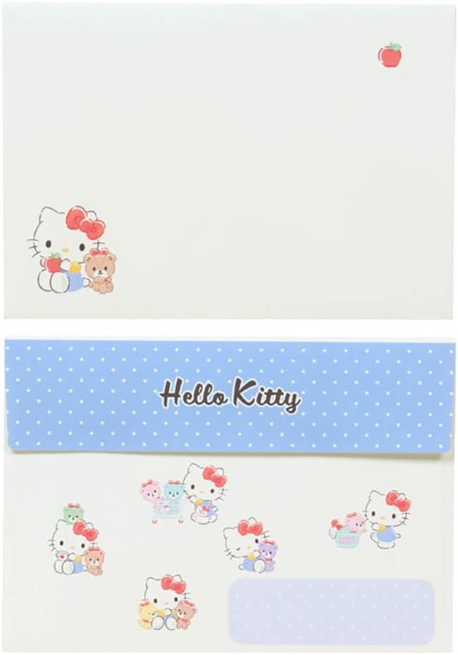 Sanrio 493821 Character Letter Set, Hello Kitty, Package: Approx. Width 6.3 x Depth 0.3 x Height 8.7 inches (16 x 0.8 x 22 cm)