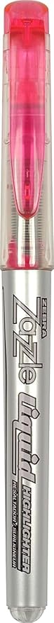 Zebra Pen, Liquid Zazzle Highlighter, Chisel Tip, Assorted Fluorescent Colors, Visible Ink Supply, Easy Glide Liquid Ink, Smooth Flow, for School or Office Use, 10-Pack (71111)