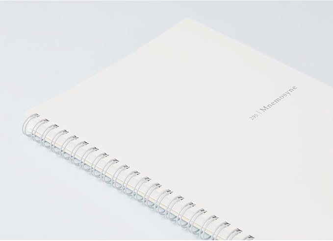 Maruman MNEMOSYNE Soft Cover Notebook 8.27 x 5.83 Inches (A5), 7mm ruled 24-line, 80 Sheets, Off-White, 1 ea. (N295-06)