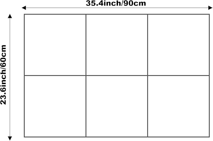 Cork Board 24 x36 Alternative - 6 Pack Felt Wall Tiles with Safe Removable Adhesive Tabs, Cork Boards for Walls Cork Board for Home Office Pin Board Tack Board - Olive