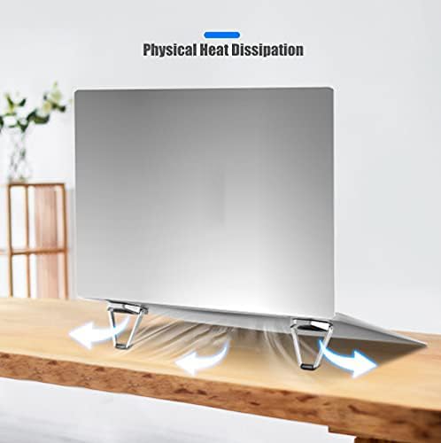 Portable Invisible Laptop Stand, Mini Aluminum Cooling Pad,Computer Keyboard Mount Kickstand,Ergonomic Lightweight Laptop Desk Stand (2pack（4pcs）)