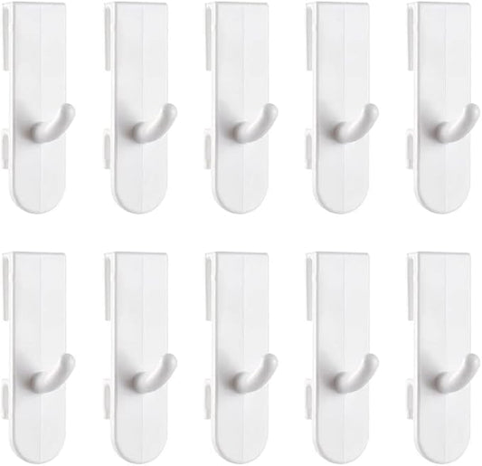 10 Pcs Gridwall Hooks, ABS Resin Grid Hooks Hanger, Retail Panel Hooks, Utility Hook, Shelf Hook, Slatwall Hangers, Panels Display Racks for Hanging Clothes Keys Umbrellas Hats