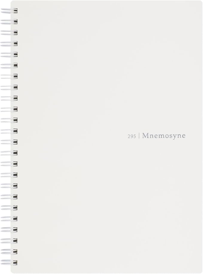 Maruman MNEMOSYNE Soft Cover Notebook 8.27 x 5.83 Inches (A5), 7mm ruled 24-line, 80 Sheets, Off-White, 1 ea. (N295-06)