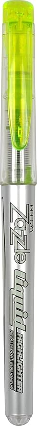 Zebra Pen, Liquid Zazzle Highlighter, Chisel Tip, Assorted Fluorescent Colors, Visible Ink Supply, Easy Glide Liquid Ink, Smooth Flow, for School or Office Use, 10-Pack (71111)