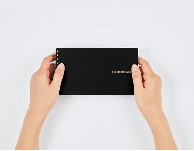Maruman MNEMOSYNE Notebook 3.94 x 6.69 Inches (Long & Narrow), 5mm-squared, 80 Sheets (N186)