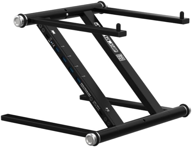 Reloop Advanced Laptop Stand with USB-C PD Hub (AMS, black (AMS-STAND-HUB)