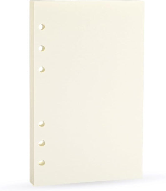 A6 Binder Refills Blank, Spiral Notebook Plain Refill, Planner Inserts Blank Paper for Filofax/Personal Journal, 45sheets/90pages,Harphia (Harphia A6 3.74 x 6.77'',Blank)