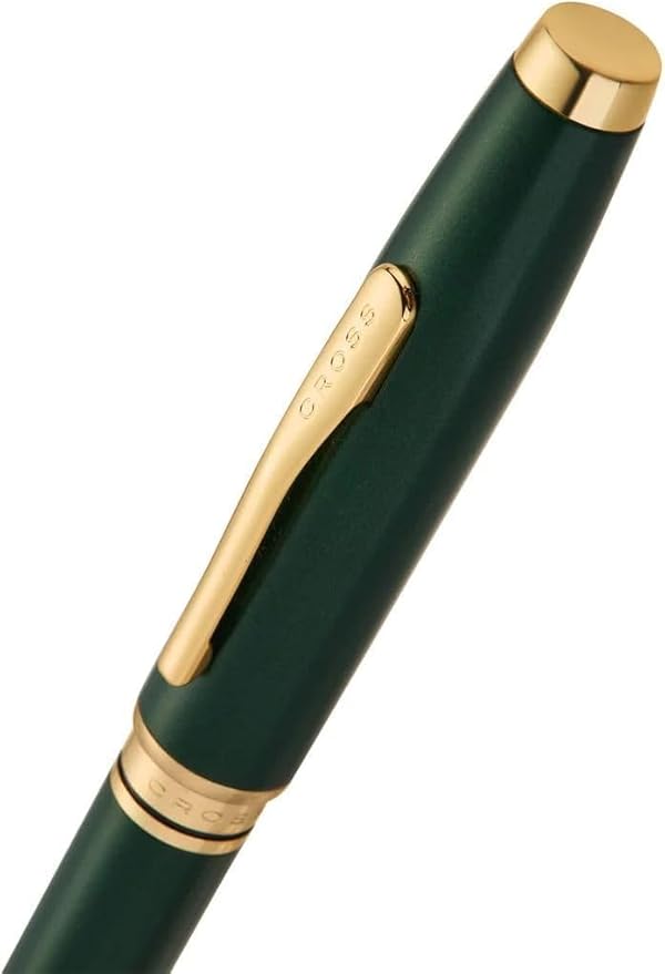 Cross Coventry Satin Metallic Green Lacquer with Gold PVD Appointments Ballpoint Pen