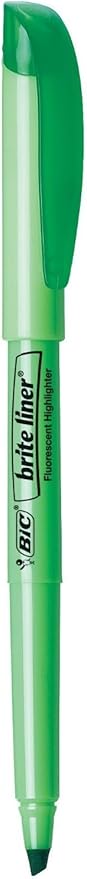 BIC Brite Liner Highlighter Chisel Tip Green 2DOZEN (BL11-GN)