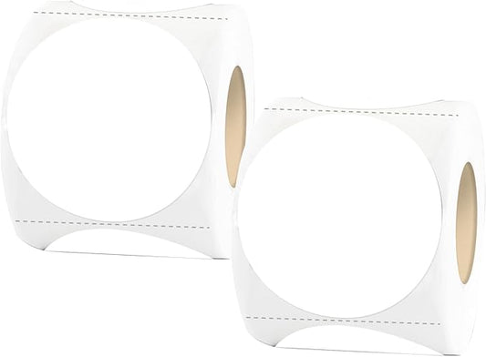 STARLIBOO Blank Dot Stickers, 2 inch Circle Stickers, White Round Price Sticker, Writable White Sticker for Office, Garage Sale,Yard Sale(800Label/2Rolls)