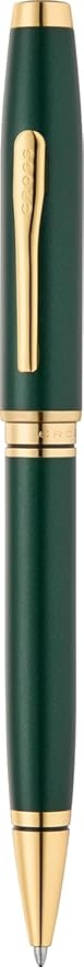 Cross Coventry Satin Metallic Green Lacquer with Gold PVD Appointments Ballpoint Pen