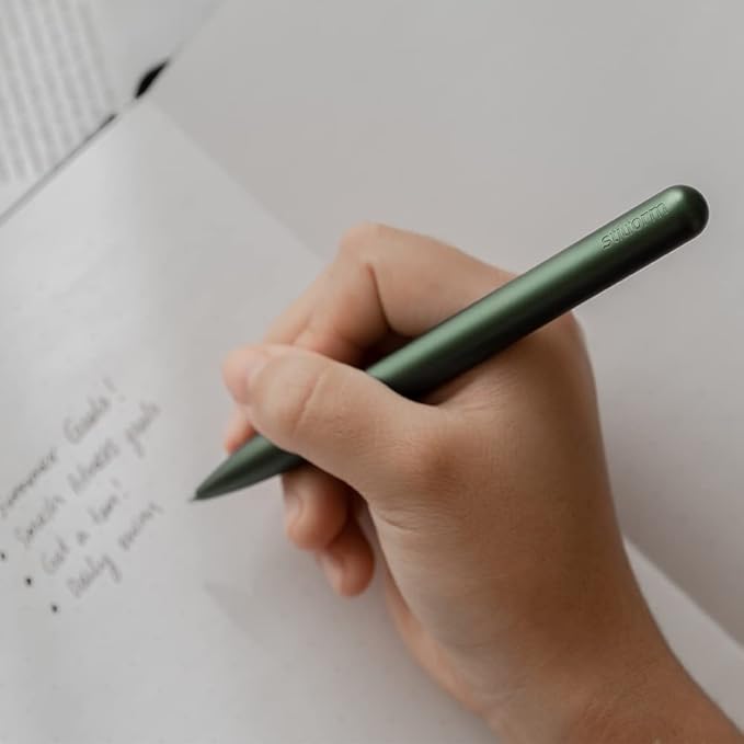 Ballpoint Pen - Precision Milled Aluminum with Magnetic Closure Mechanism and Superior Schmidt Refill - Award Winning Design (Aurora Green)