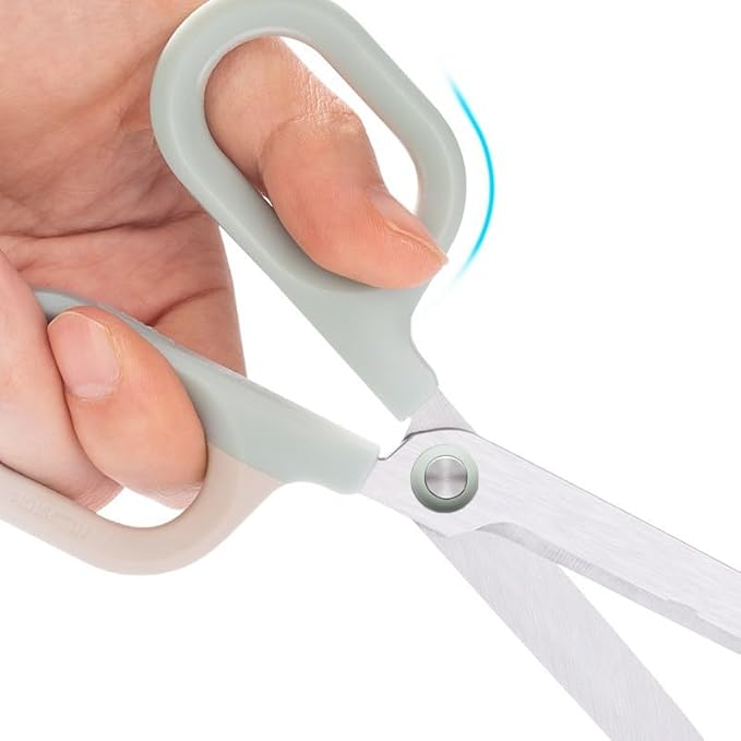 Multipurpose Office Craft Scissors for DIY Art and Craft,Comfort-Grip Handles, Sturdy Sharp Scissors (Green)