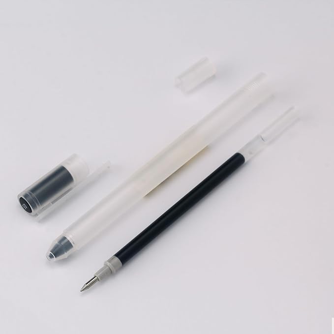 OBE WISEUE Fine Point Smooth Witing Rollerball Teacher Pens,Black Ink Bullet Pen Tip 0.5mm Point Ultra Light Writing Japanese Style Pens for Journaling Note Taking Drawing,12 Count