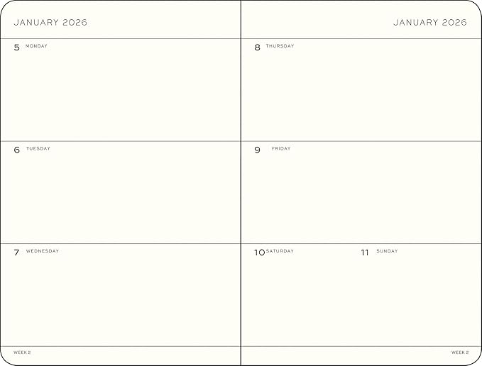 LEUCHTTURM1917 - Weekly Planner 2026, Hardcover, Paperback (B6+), Dusty Rose (Jan 1 - Dec 31, 2026)