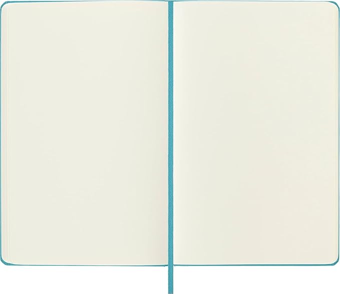 Moleskine Classic Notebook, Hard Cover, Large (5" x 8.25") Plain/Blank, Reef Blue, 240 Pages