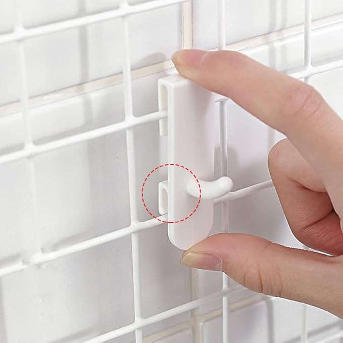 10 Pcs Gridwall Hooks, ABS Resin Grid Hooks Hanger, Retail Panel Hooks, Utility Hook, Shelf Hook, Slatwall Hangers, Panels Display Racks for Hanging Clothes Keys Umbrellas Hats