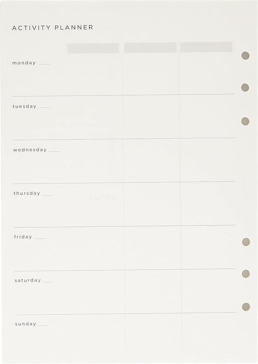 2021 Filofax A5 Organiser Activity Planner Refill