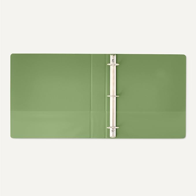 Amazon Basics 3 Ring 1.5 inch Binder, Round Rings, Assorted Colors, 4 Pack