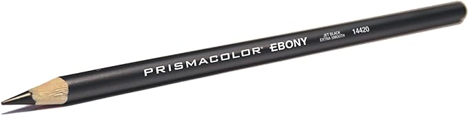 Prismacolor Ebony Graphite Drawing Pencils, Black, Adult Coloring, Box Of 12