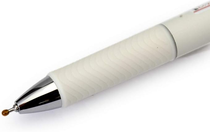 Pentel EnerGel Clena Retractable Liquid Gel Pen, Micro Fine Point 0.4mm Needle Tip, Black Ink, Classical Pink Body (BLN74LP-A)
