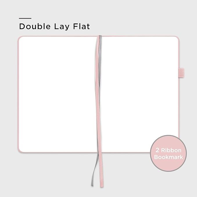 &And Per Se Blank Journal Notebook, 160 Pages, A5 5.7 x 8 inches Hardcover Notebook Journals for Writing, Valentine's Day Gift Journal for Her, Romantic Writing Diary for Women (1 Pack, pink)