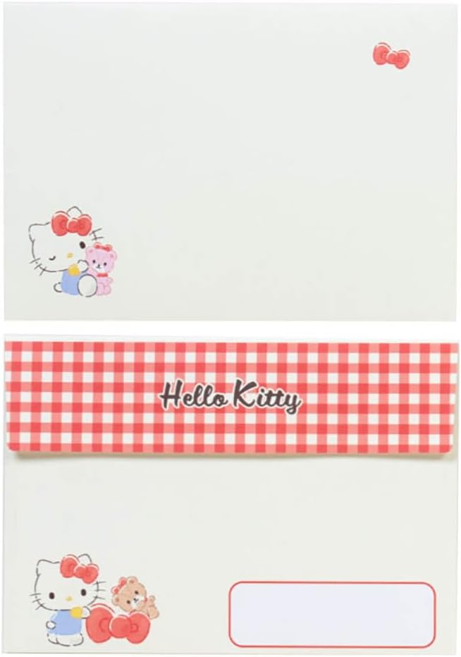 Sanrio 493821 Character Letter Set, Hello Kitty, Package: Approx. Width 6.3 x Depth 0.3 x Height 8.7 inches (16 x 0.8 x 22 cm)